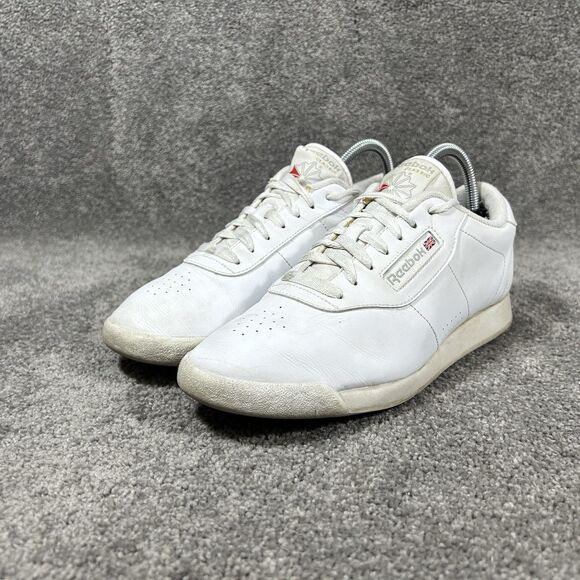 Reebok Classic Princess Women’s Sz 9.5 White Leather Athletic Running Shoes Used - Picture 5 of 12